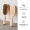 Diane Reinforced Boar Bristle Wave Brush for Men and Barbers – Hard Bristles for Thick to Coarse Hair – Use for Detangling, Smoothing, Wave Styles, Restore Shine and Texture