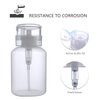 Biutee Cleaner Bottle Clear Bottle 1 PCS Push Down Empty Lockable Pump Dispenser Bottle for Nail Polish and Makeup Remover 200ml (1 PCS)