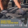 PROMEDIX P Work Gloves MicroFoam Nitrile Coated,Safety Work Gloves Men 3/12/36-pairs,EN388-4131,Nylon&Spandex Work Gloves