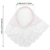2 PACK Hair Scarf Headband for Women, Lace Hair Bandana, Non-Slip Hair Bandanas for Women, Soft Head Coverings Boho Triangle Bandana Turban for Hair Styling