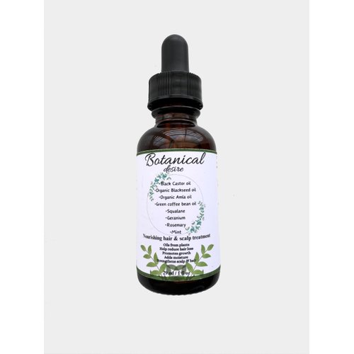 Botanical Desire Nourishing hair oil treatment (1 oz), Clear