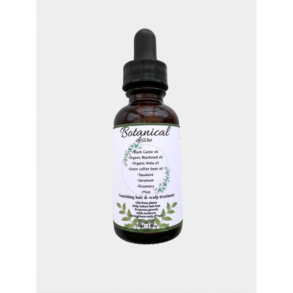 Botanical Desire Nourishing hair oil treatment (1 oz), Clear