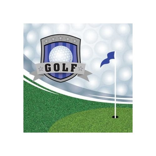 Creative Converting Golfing 3-Ply Beverage Napkins 16 Per Pack