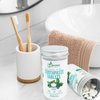 200 Pack Natural Toothpaste Tablet Bits - Chewable Mouthwash Whitening Bite Tablets for Teeth SLS & Fluoride Free Eco & Travel Friendly - Zero Waste Packaging - Mint & Activated Charcoal (Peppermint)