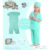 DISHIO Doctor Kit for Kids - Dress up Clothes for Girls with Doctor, Nurse, Surgeon Costume, Dentist Kit for Kids with Stethoscope, Doctor Playset for Boys Girls Ages 3-6 Halloween Christmas