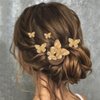 BARTOSI Gold Butterfly Hair Clips Small Butterfly Hair Accessories for Women (Pack of 5)