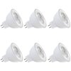Makergroup MR16 LED Bulb, Outdoor Landscape MR16 Light Bulbs, 3W Gu5.3 Bi-pin Base 12V Low Voltage LED Spotlights Warm White 2700K-3000K for Landscape Lighting Garden Yard Lights 6-Pack