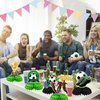 9 Pcs Soccer Birthday Party Decorations Soccer Ball Honeycomb Centerpieces 3D Football Soccer Theme Centerpieces Theme Party Table Topper Soccer Decorations Party Supplies for Boys Kids Birthday Party