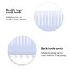 Highlighting Clip Comb, Teasing Foiling Salon Straightening Hair Clip Styling Weaving Rat Tail Parting Combs for Unisex Styling, Weaving, Parting (Lavender)