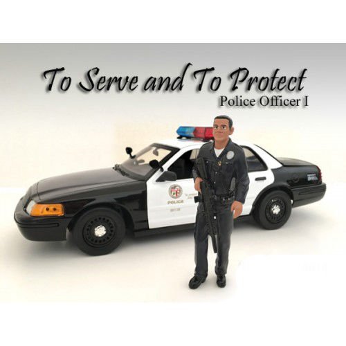 American Diorama Police Officer I Figure for 1:18 Scale Models 24011