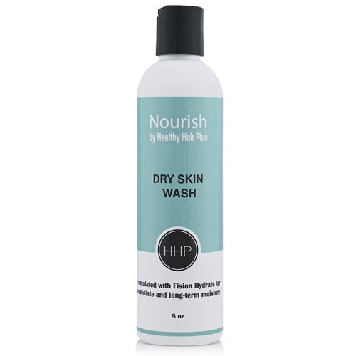 Nourish by Healthy Hair Plus Dry Skin Face Wash, Gentle Hydrating Face Wash with Hyaluronic Acid to add and lock in Moisture.