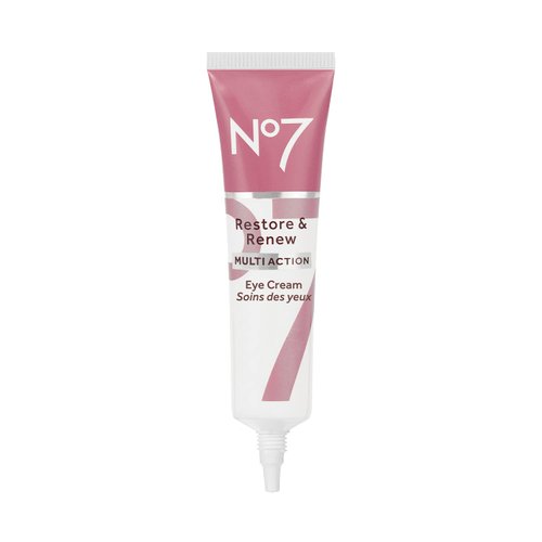 No7 Restore & Renew Multi Action Eye Cream - Skin Renewing Under Eye Cream for Puffiness and Dark Circles - Eye Moisturizing Brightening Cream for anti-Wrinkles + Skin Firming (15ml)