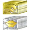 KlsyChry 24K Gold Gel Crystal Collagen Eye and Lip Mask Set, 10 Pairs Gold Eye Mask & 10 Pcs Gold Lip Mask for Moisturizing, Anti Wrinkle, Anti-Aging Hydrating Lip Patches and Under Eye Gel Pads