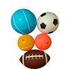 CZLCD 5Pces Soft Sports Balls Set for Kids Various Size of Soccer Ball, Basketball, Football,Tennis Ball,Volleyball with Hand Pump