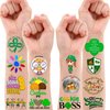 87PCS Little Girl Cub Scout Cookies Temporary Tattoos Stickers Theme Birthday Party Decorations Supplies Favors Decor Cute Junior Brownie Scouts Tattoo Gifts For Kids Adults Boys Girls Prizes Carnival