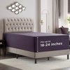 Empyrean Cal King Sheets deep Pocket Fitted - Purple California King Fitted Sheet, Soft Cal King Fitted Sheet Only for 18 to 24 Inch Mattresses, Fitted Sheet California King with Corner Straps