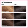 Revlon ColorSilk Hair Color, 20 Brown Black 1 ea (Pack of 5)