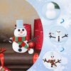XIHIRCD 10pcs Build a Snowman Kit, Christmas Crafts for Kids Snowman Making Decorating Modeling Clay Snowman DIY Kit Christmas Stocking Stuffers for Winter Holiday Party Activities