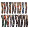 HOVEOX 20PCS Temporary Tattoo Arm Sleeves Arts Fake Temporary Tattoo Arm Sunscreen Sleeves Stockings Slip Accessories Halloween Tattoo