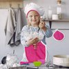 Kids Baking Set with Apron, My Lil Chef Hat for Dress Up, Oven Mitt, Kid’s Easy Bake Recipe Book, & Cooking Toys, | Mini 18 Inch Doll Apron Set Included | Girls Baker Outfit & Kitchen Toys for 3+