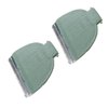 XSPANDER Updated Trimmer Blades Kit Compatible for Meridian Shaver Grooming Trimmer Body Special Part,Hair Trimmer Head Hygienic Ceramic Blades Replacement,2PCs Green Blades