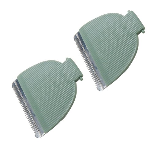 XSPANDER Updated Trimmer Blades Kit Compatible for Meridian Shaver Grooming Trimmer Body Special Part,Hair Trimmer Head Hygienic Ceramic Blades Replacement,2PCs Green Blades