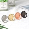 [2 Pack] Small Round Matte Finish Cell Phone Ring Holder Stand,360 Degree Rotation and 180 Degree Adjustable Finger Ring Kickstand with Frosted Metal Phone Grip (Gold)