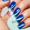 Firedeep Cat Eye Gel Nail Polish 16ml Sapphire Blue Gel Polish Holographic Glitter UV/LED Gel Polish for Nail Art DIY at Home Manicure with Magnetic Stick