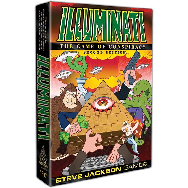Illuminati Second Edition Game The Game of Conspiracy Family Card Dice Game For Adults and Family Ages 13+ for 2 - 6 Players Average Play Time 60 -120 Minutes From Steve Jackson Games