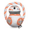 Star Wars for Pets BB8 Rope Ring with Plush Head Dog Toy | BB8 Chew Toy for Dogs | Star Wars Dog Toys, Dog Tug Toys, Tug of War Dog Chew Toys | Gifts for Star Wars Fans, 8 Inch (FF19196)