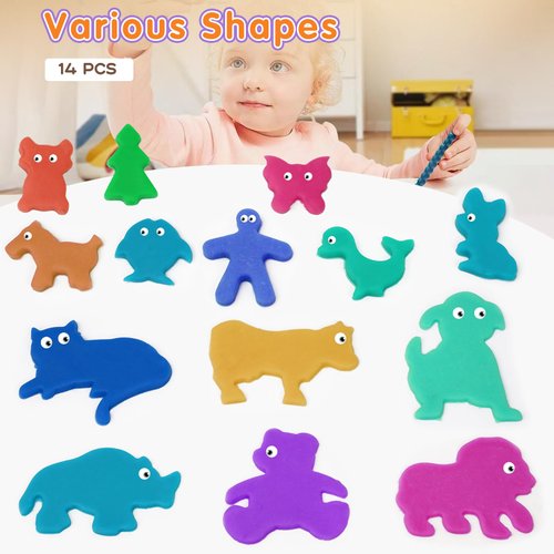 Playdough Tool Sets for Kids,30 Pcs Dough Accessories with Rolling Pin Dough Mat Storage Box,Arts & Crafts for Kids Age 2-4-6-8,Party Pack Dough Toys Gifts for Girls Boys Birthday Christmas Stockings