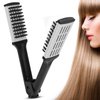 Double-Sided Boar Bristle Straightening Comb and Temperature-Resistant Hair Brush - Versatile for Styling, Flat Iron, and Barber Use