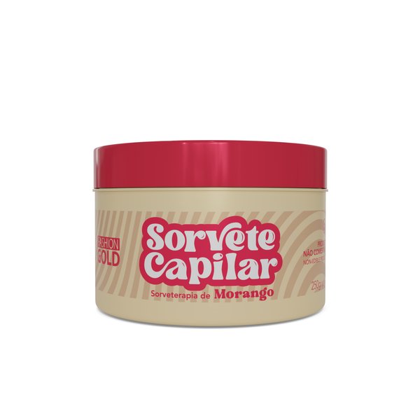 Fashion Gold Hair Sorbet - Strawberry Ice Cream Therapy 250g / 8,8fl.oz COLD SHOCK THERAPY