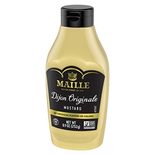 Maille Mustard for Marinades, Mustard Sauce and Tasty Recipes Dijon Originale Squeeze No Artificial Colors or Flavors 8.9 oz