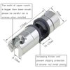Kaxich Replacement Hand Shower Bracket for Slide Bar 18-25MM Adjustable Rail Shower Head Holder, Chrome Finished