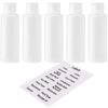 DNSEN 3.4oz Travel Bottles for Toiletries TSA Approved Leakproof Squeeze Plastic Empty Travel Size Bottles Refillable Liquid Containers with Labels (5 Pack)