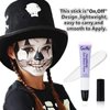 Go Ho White Face Paint,Oil Based Waterproof Cream White Face Paint Stick,White Face Body Paint for Halloween Cosplay Zombie Skeleton Clown Goth Makeup