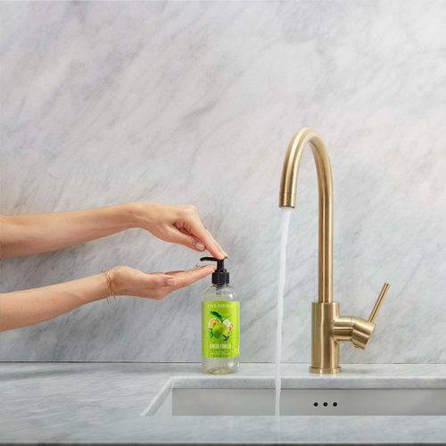 Caldrea Hand Wash Soap, Aloe Vera Gel, Olive Oil and Essential Oils to Cleanse and Condition, Ginger Pomelo Scent, 10.8 oz