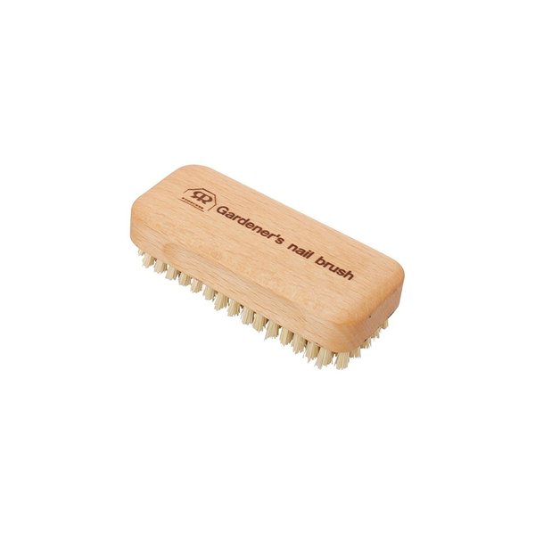 Redecker Tampico Fiber Gardener's Nail Brush with Oiled Beechwood Handle, 4-1/4-Inches