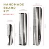 Kent Men's Beard Grooming Kit - Handmade Pocket Comb Set for Travel and Home Care, Mustache and Beard Combs