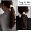 Generic Hair Clip 2 Pcs - Metal Ponytail Holder Hair Clips for Long Hair, Hair Ties, Ponytail Hair Bands, Gold (2 Count)