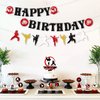 KEFAN Karate Birthday Party Decorations, Shiny Karate Taekwondo Birthday Banners, Cake Toppers, Table Centerpieces, Balloons, Karate Sports Party Supplies for Boy Girl Birthday Party
