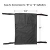 Mediss Wheelchair Oxygen Cylinder Bag - O2 Tank Carrier Backpack Holder for D and E Cylinders Bottle, Dual and Portable