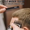 Comb -Professional Hairdressing Carbon Barber Comb - Carbon Fibre For Strength & Durability-Tooth Comb for Men's Hair, Beard & Moustache — Handmade