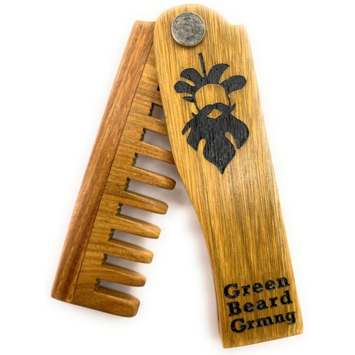 Redesigned Tree-mendous Sandalwood Wide Tooth Folding Comb - Durable Pocket Combs that Plant Trees by Green Beard Grmng