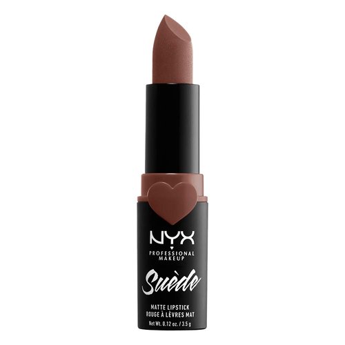 NYX PROFESSIONAL MAKEUP Suede Matte Lipstick, Vegan Formula - Free Spirit (Medium Nude with Pink)