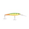 Berkley Flicker Minnow Fishing Lure, Firetail MF Hot Firetiger, 1/2 oz, 4 1/2in | 11cm Crankbaits, Realistic Minnow Profile, Sharp Dive Curve Gets to Fish Quickly, Equipped with Fusion19 Hook