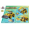 Apostrophe Games 3 in 1 Construction Team Building Block Set (203 Pieces) Build a Loader, Dump Truck or Excavator, for Kids and Adults
