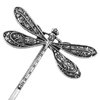 LALAFINA 4Pcs Vintage Dragonfly Hair Clips Dragonfly Bobby Pins Side Clip Wedding Hair Clips Vintage Bobby Pins for Women Wedding, Ancient Silver