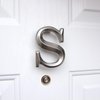 Monogram Letter S Door Knocker - Nickel